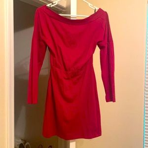Shein off the shoulder long sleeved dress